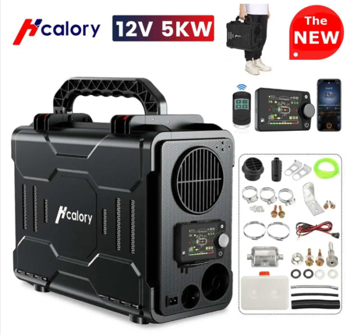 107 1 Portable Diesel Heater All In One 5KW 12V Bluetooth App Smart Remote Control Die